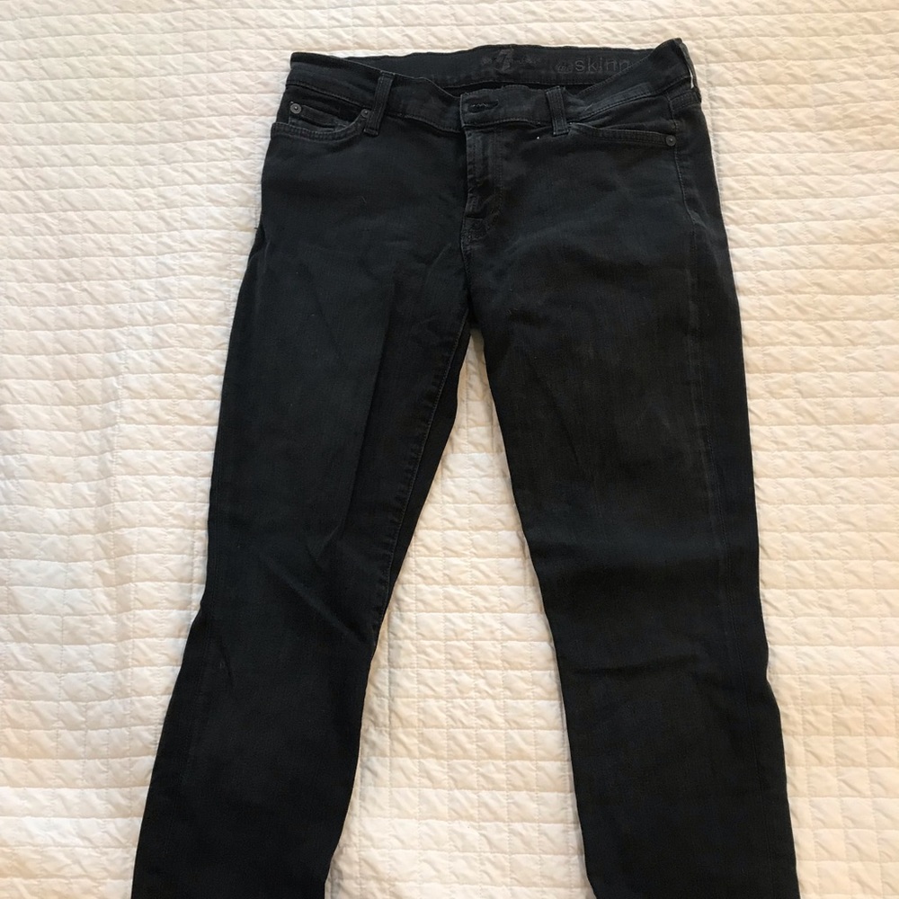 Seven Skinny Jeans. Black size 28